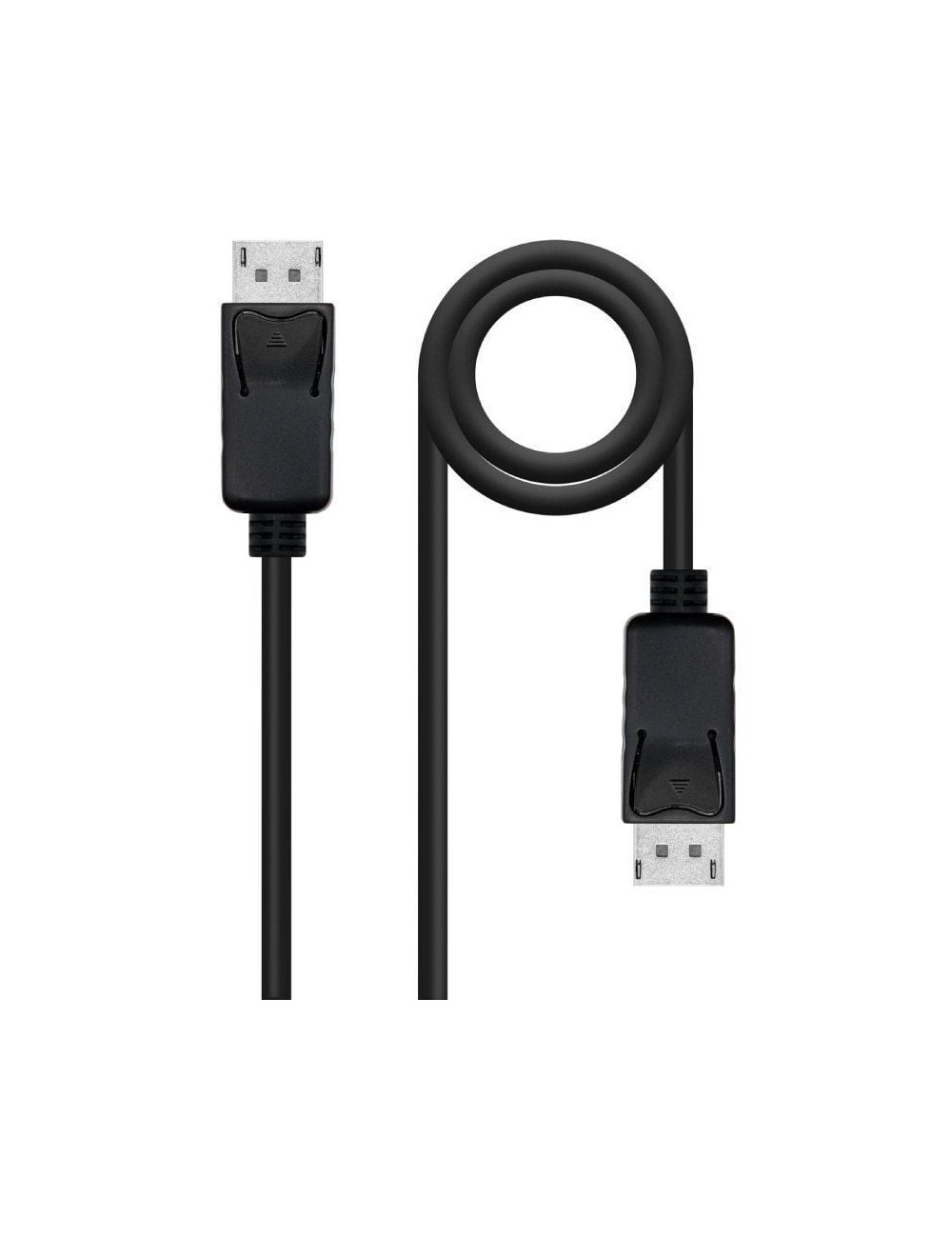 Cable DisplayPort 1.4 8K Nanocable 10.15.2801/ DisplayPort Macho - DisplayPort Macho/ 1m/ Certificado/ Negro