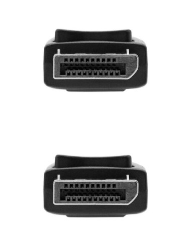 Cable DisplayPort 1.4 8K Nanocable 10.15.2801-L150/ DisplayPort Macho - DisplayPort Macho/ 1.5m/ Certificado/ Negro