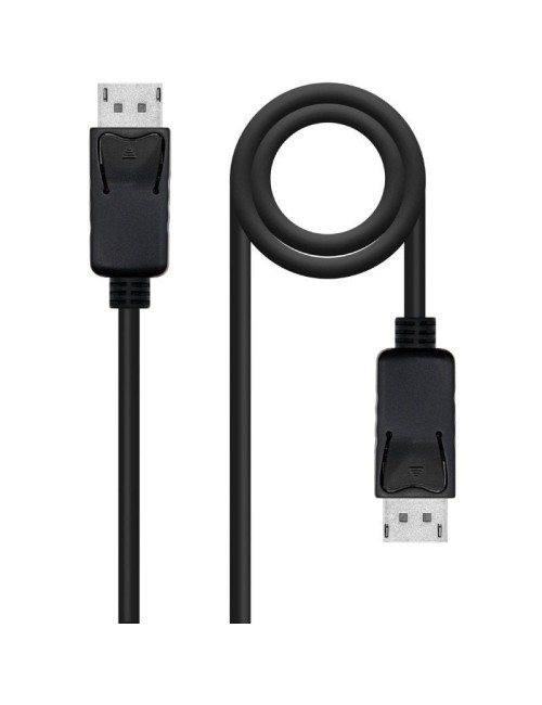 Cable DisplayPort 1.4 8K Nanocable 10.15.2803/ DisplayPort Macho - DisplayPort Macho/ 3m/ Certificado/ Negro