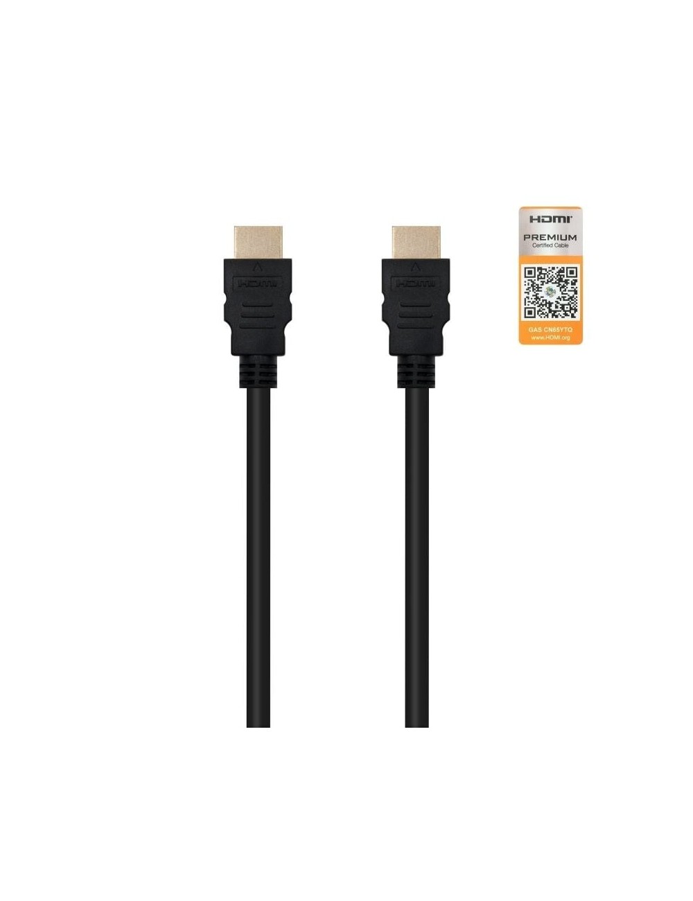 Cable HDMI 2.0 4K Nanocable 10.15.3601-L150/ HDMI Macho - HDMI Macho/ 1.5m/ Certificado/ Negro