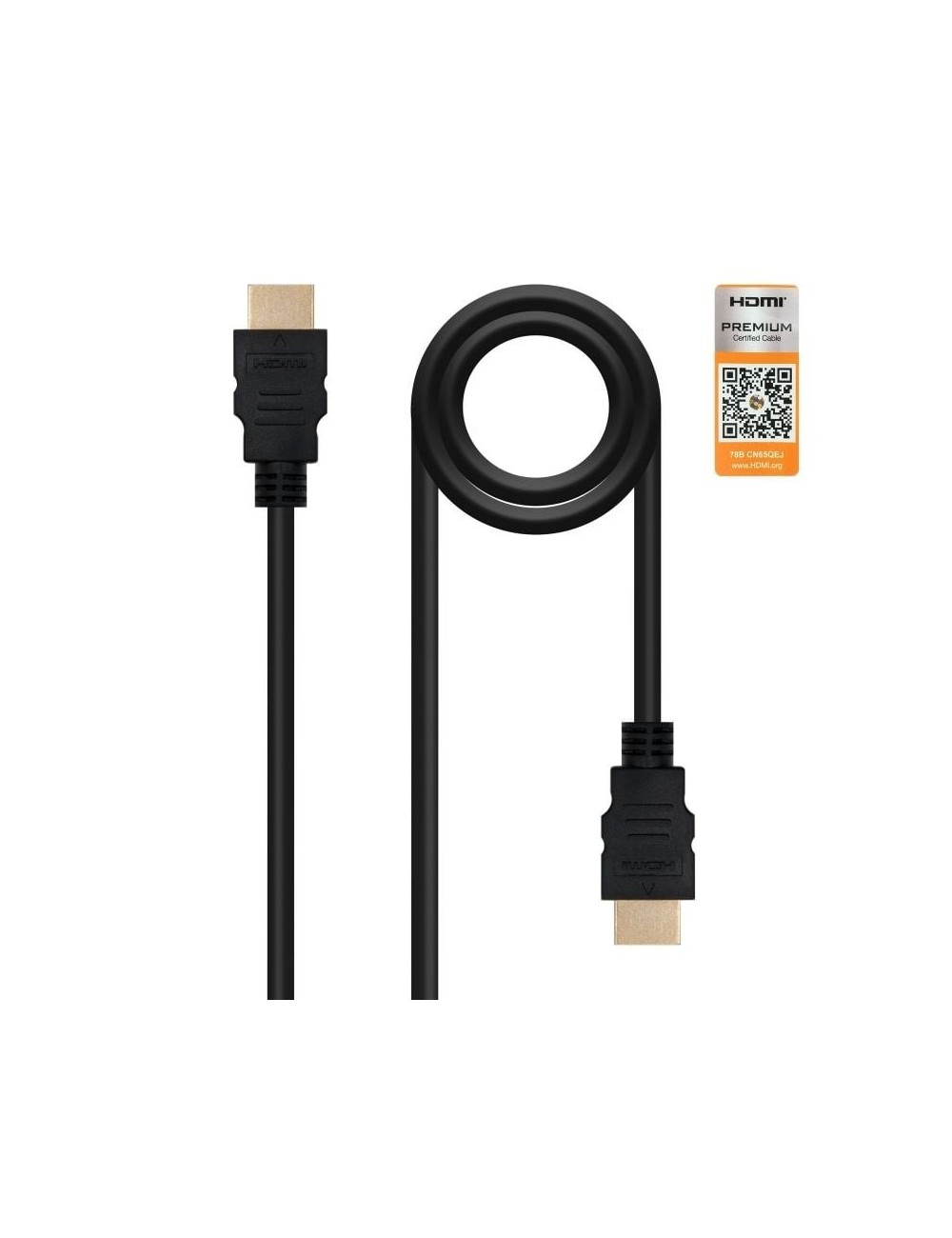 Cable HDMI 2.0 4K Nanocable 10.15.3603/ HDMI Macho - HDMI Macho/ 3m/ Certificado/ Negro