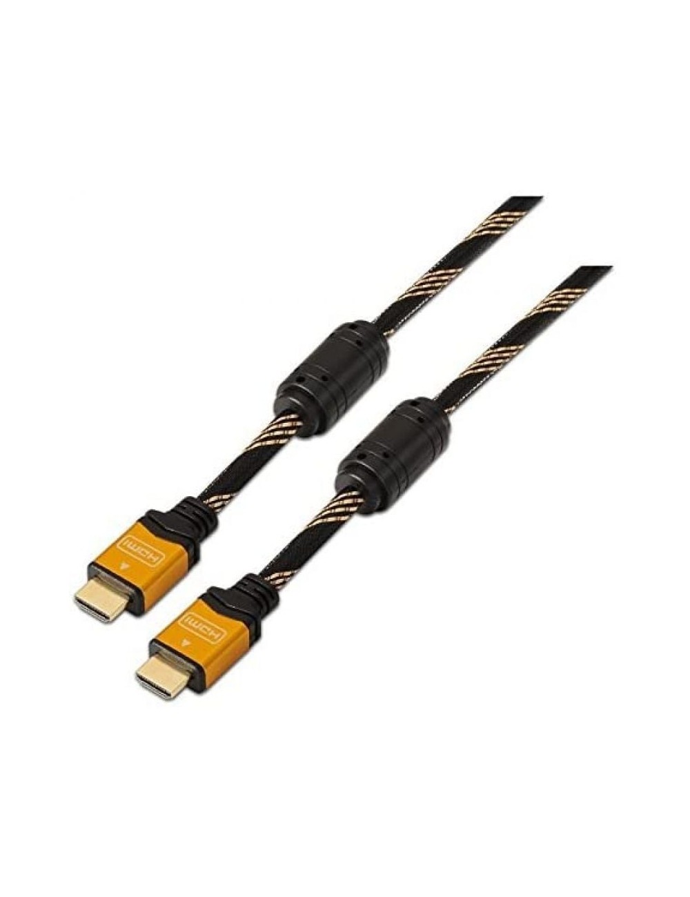 Cable HDMI 2.0 4K Nanocable 10.15.1602/ HDMI Macho - HDMI Macho/ 1.5m/ Negro/ Naranja