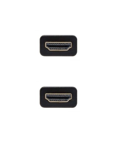 Cable HDMI 2.0 4K Nanocable 10.15.3702/ HDMI Macho - HDMI Macho/ 2m/ Negro/ Azul