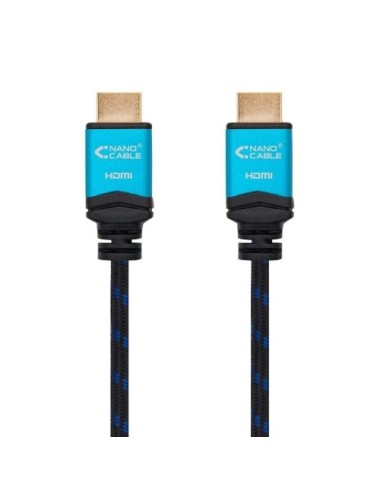 Cable HDMI 2.0 4K Nanocable 10.15.3703/ HDMI Macho - HDMI Macho/ 3m/ Negro