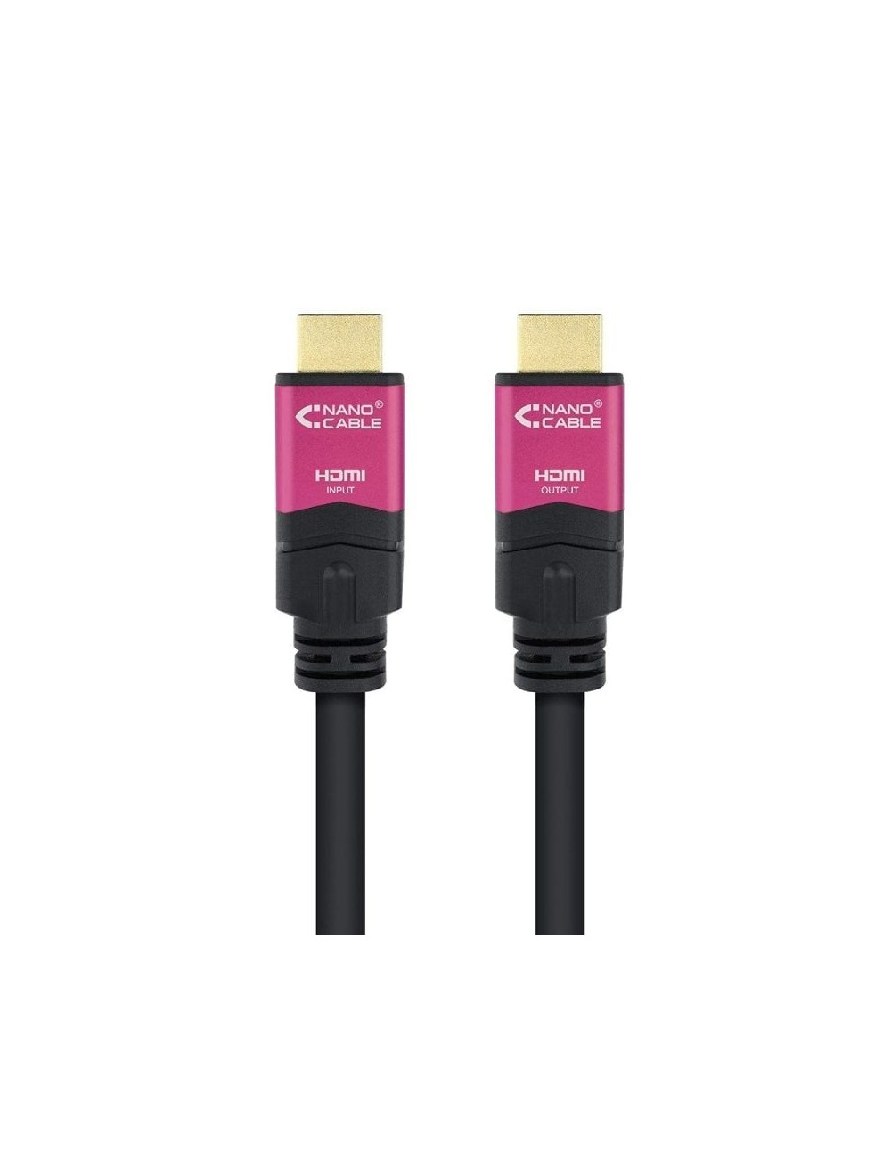 Cable HDMI 2.0 4K Nanocable 10.15.3715/ HDMI Macho - HDMI Macho/ 15m/ Negro
