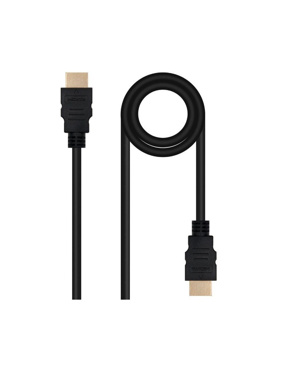 Cable HDMI 2.0 4K Nanocable 10.15.3802/ HDMI Macho - HDMI Macho/ 2m/ Negro