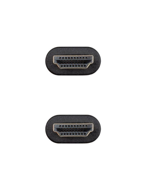 Cable HDMI 2.0 4K CCS Nanocable 10.15.3902/ HDMI Macho - HDMI Macho/ 2m/ Negro