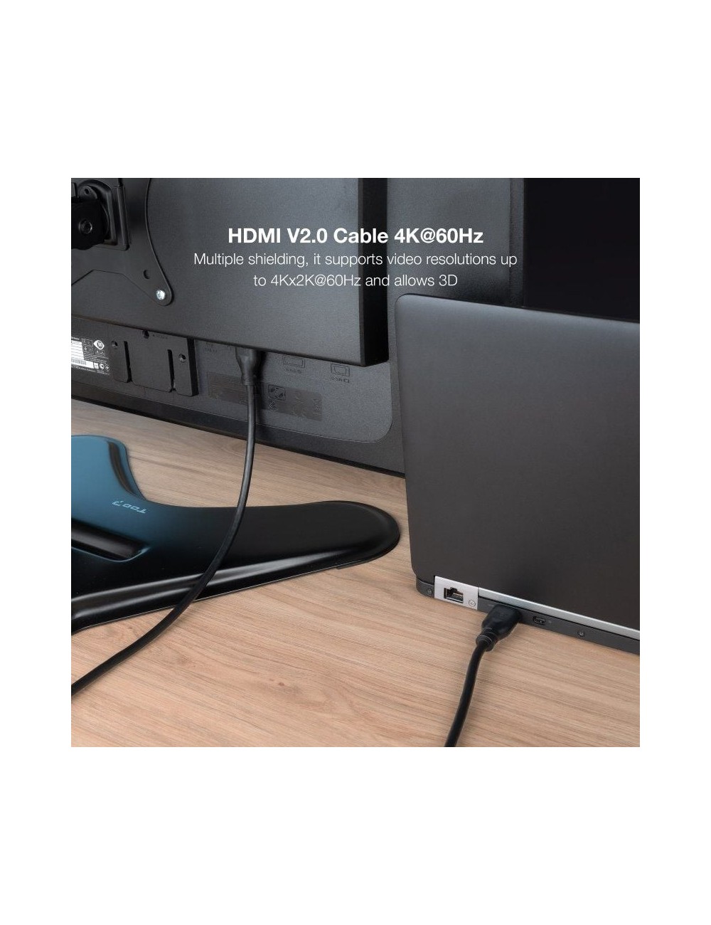 Cable HDMI 2.0 4K CCS Nanocable 10.15.3902/ HDMI Macho - HDMI Macho/ 2m/ Negro