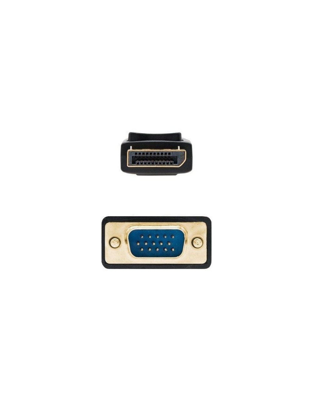 Cable Conversor Nanocable 10.15.4401/ DisplayPort Macho - VGA Macho/ 1m/ Negro