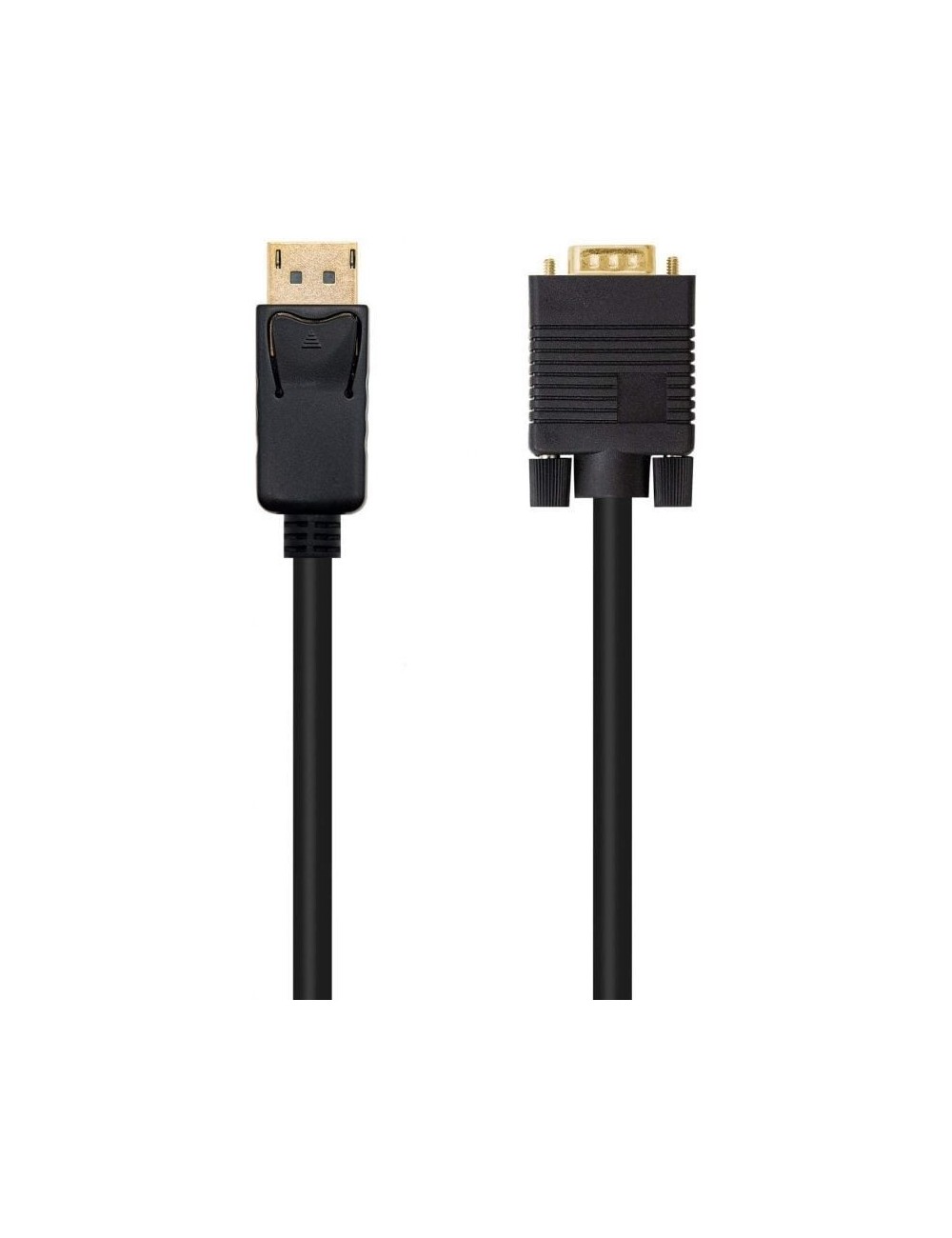 Cable Conversor Nanocable 10.15.4402/ DisplayPort Macho - VGA Macho/ 2m/ Negro