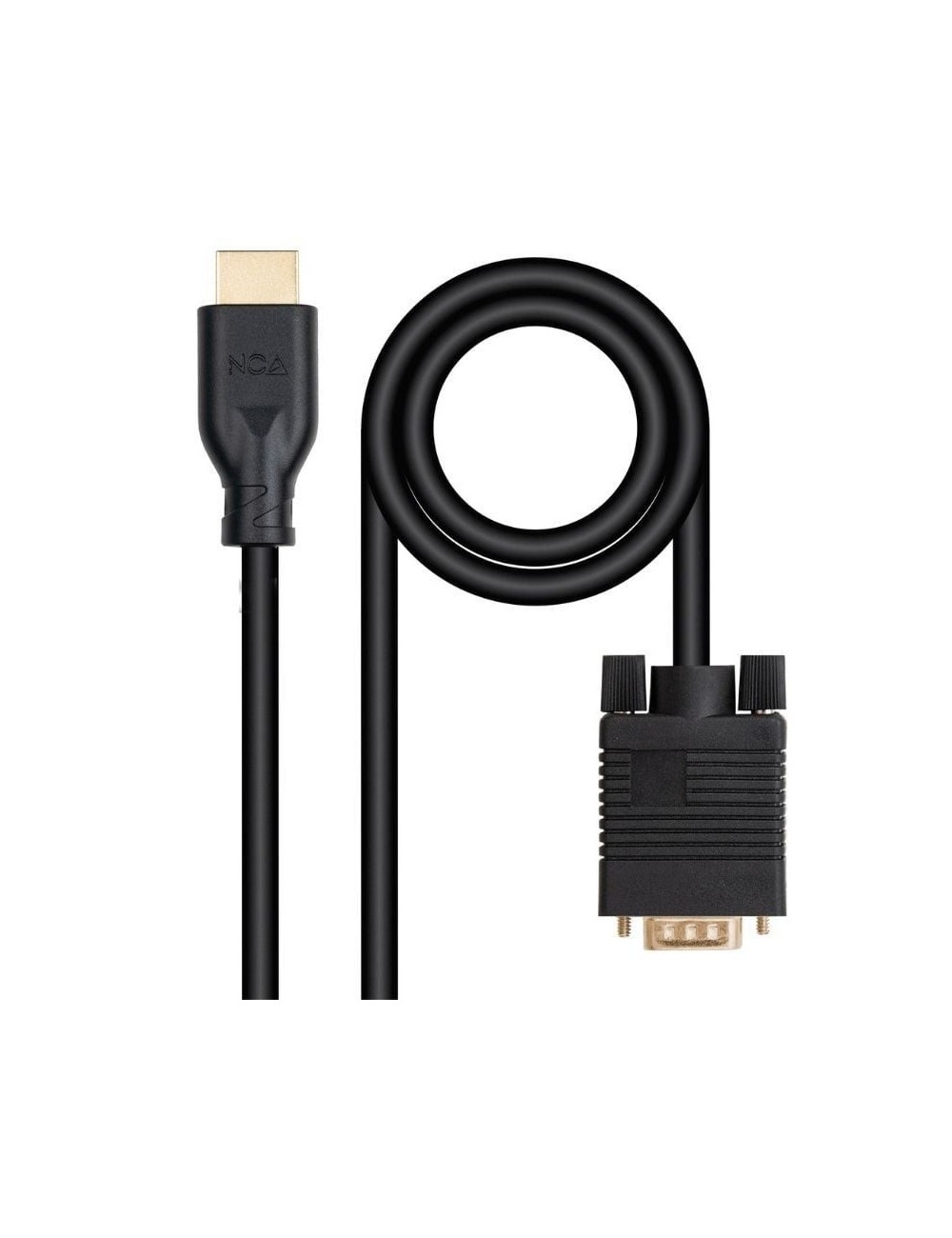 Cable Conversor Nanocable 10.15.4602/ VGA Macho - HDMI 8K Macho/ 1.8m/ Negro