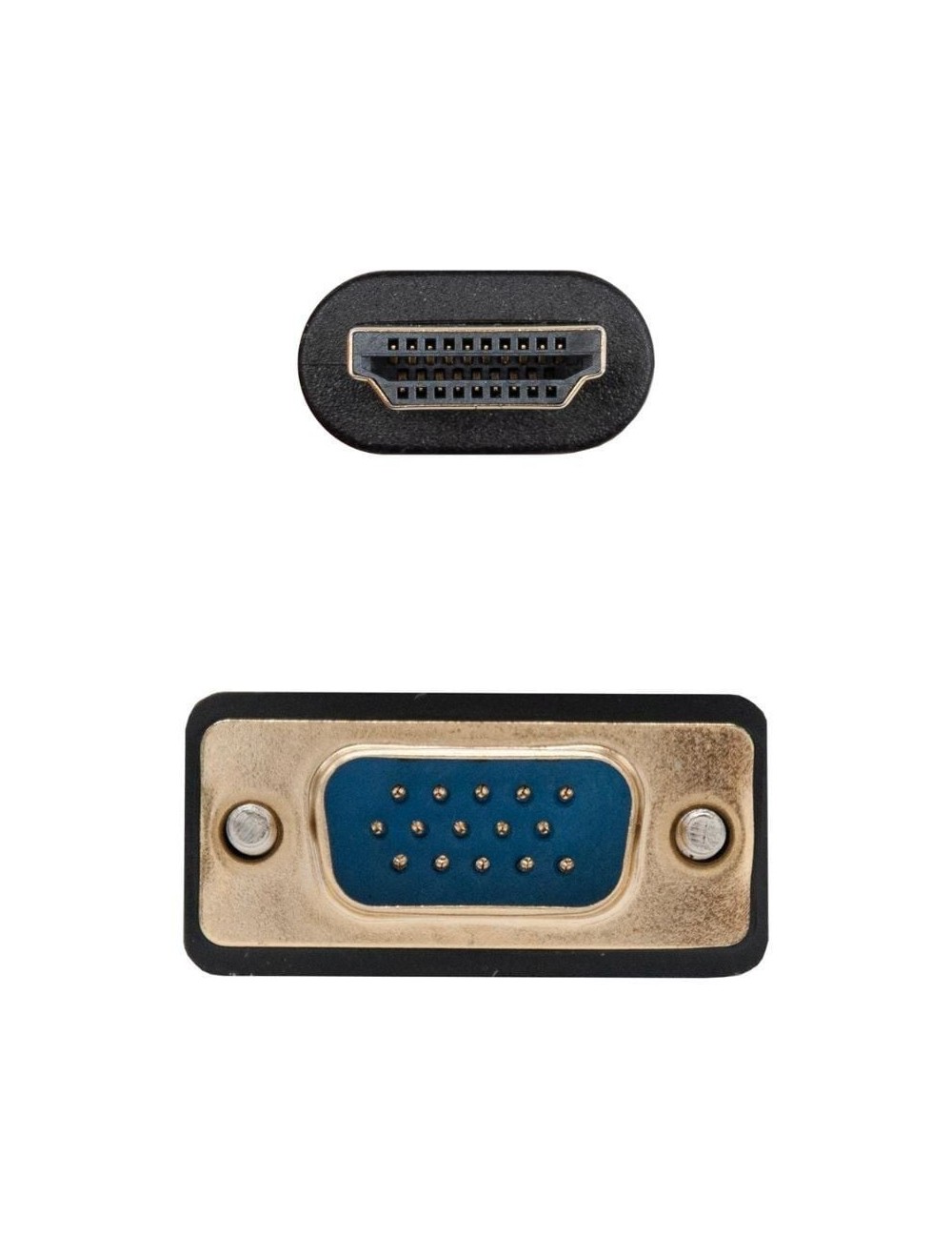 Cable Conversor Nanocable 10.15.4602/ VGA Macho - HDMI 8K Macho/ 1.8m/ Negro