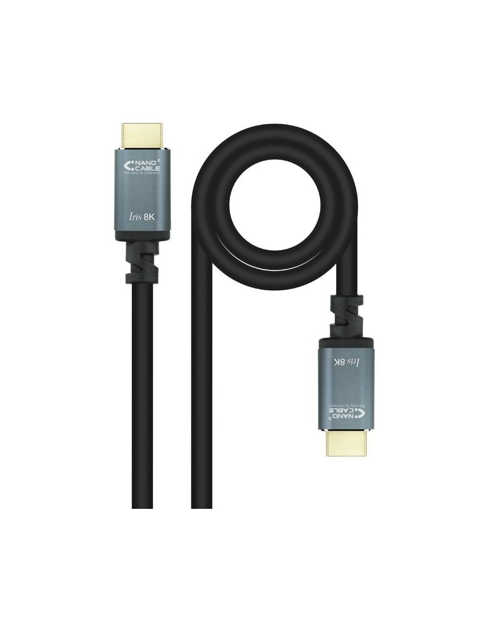 Cable HDMI 2.1 IRIS 8K Nanocable 10.15.8010/ HDMI Macho - HDMI Macho/ 10m/ Negro