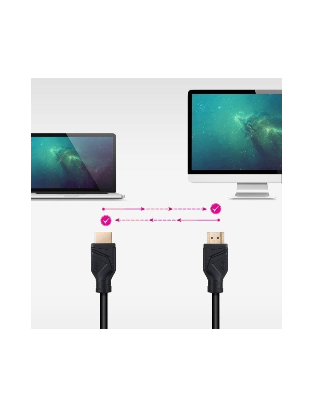 Cable HDMI 2.1 8K Nanocable 10.15.8302/ HDMI Macho - HDMI Macho/ 2m/ Negro