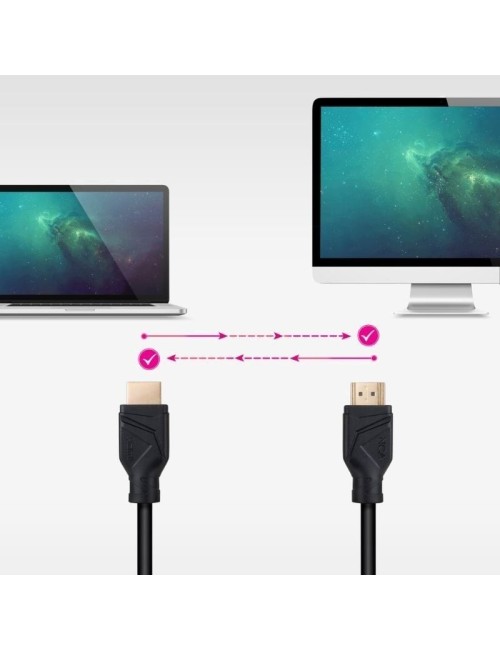 Cable HDMI 2.1 8K Nanocable 10.15.8305/ HDMI Macho - HDMI Macho/ 5m/ Negro