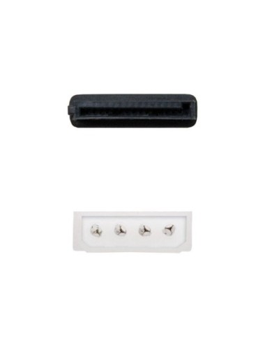 Cable de Alimentación SATA Nanocable 10.19.0205-OEM/ Molex Macho - SATA Hembra/ 16cm
