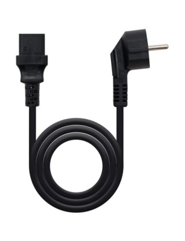 CABLE D'ALIMENTACIÓ NANOCABLE - SCHUKO MASCLE A C13 FEMELLA - 3MTS - NEGRE ( 10.22.0103 )