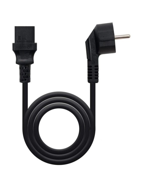 CABLE D'ALIMENTACIÓ NANOCABLE - SCHUKO MASCLE A C13 FEMELLA - 3MTS - NEGRE ( 10.22.0103 )