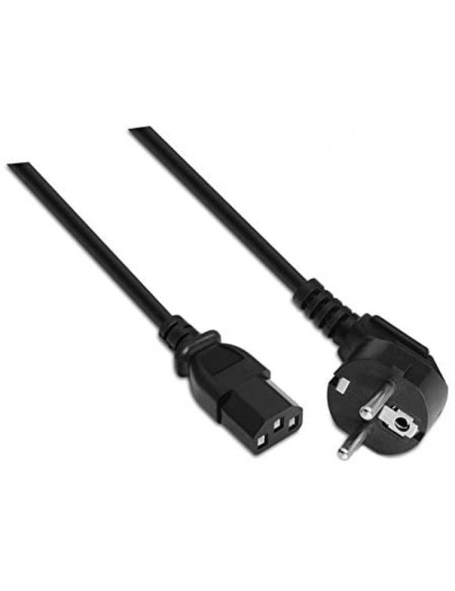 CABLE D'ALIMENTACIÓ NANOCABLE - SCHUKO MASCLE A C13 FEMELLA - 3MTS - NEGRE ( 10.22.0103 )