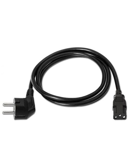 CABLE D'ALIMENTACIÓ NANOCABLE - SCHUKO MASCLE A C13 FEMELLA - 3MTS - NEGRE ( 10.22.0103 )
