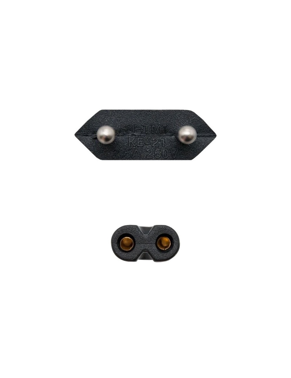 Cable Alimentación Forma 8 Nanocable 10.22.0402/ CEE7/16 Macho - C7 Hembra/ 1.5m/ Negro