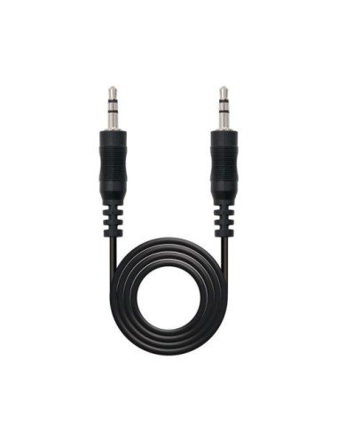 CABLE ESTEREO NANOCABLE - JACK MASCLE 3.5 A JACK MASCLE 3.5 - 3MTS - NEGRE ( 10.24.0103 )