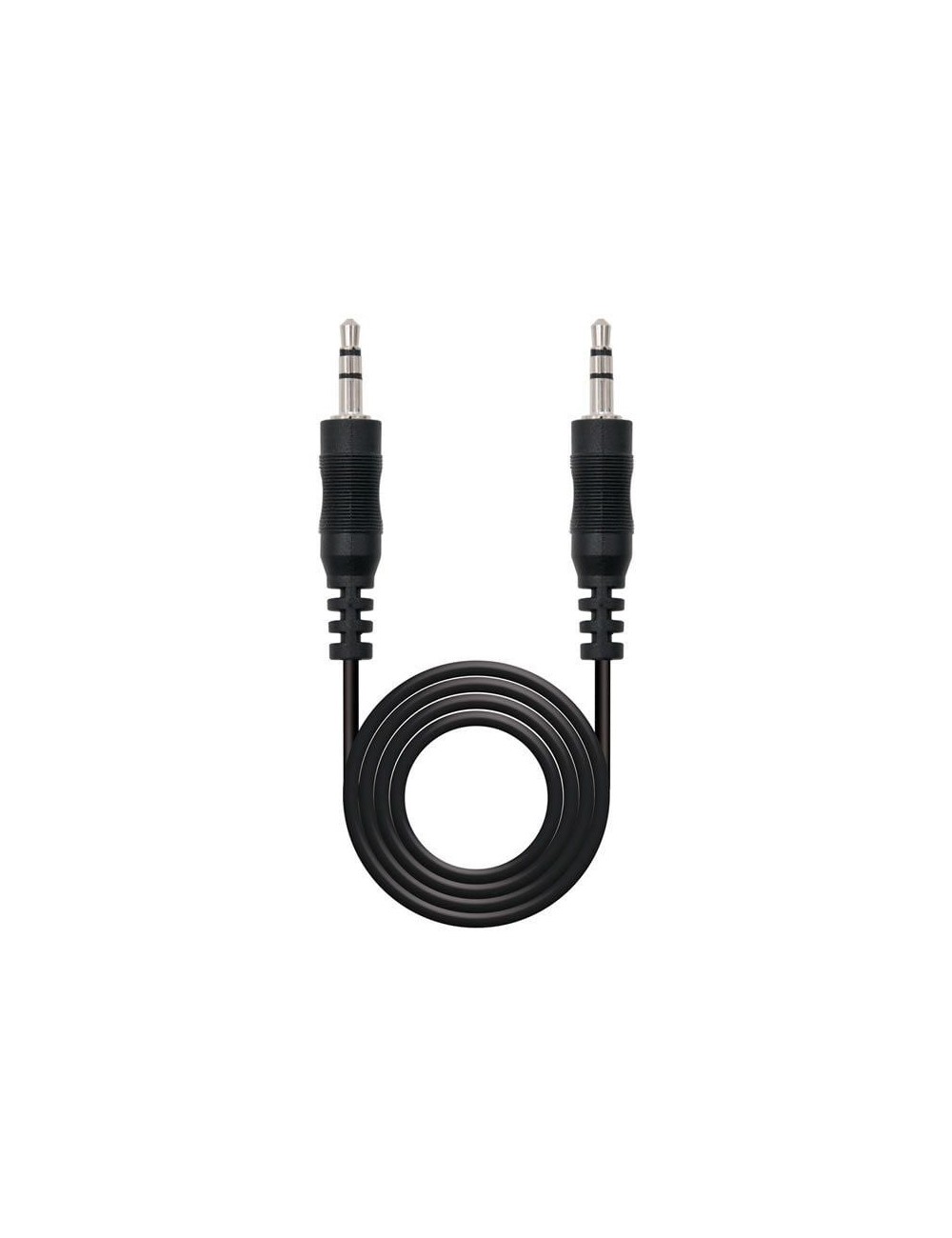 CABLE ESTEREO NANOCABLE - JACK MASCLE 3.5 A JACK MASCLE 3.5 - 3MTS - NEGRE ( 10.24.0103 )