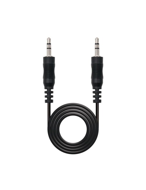 CABLE ESTEREO NANOCABLE - JACK MASCLE 3.5 A JACK MASCLE 3.5 - 3MTS - NEGRE ( 10.24.0103 )