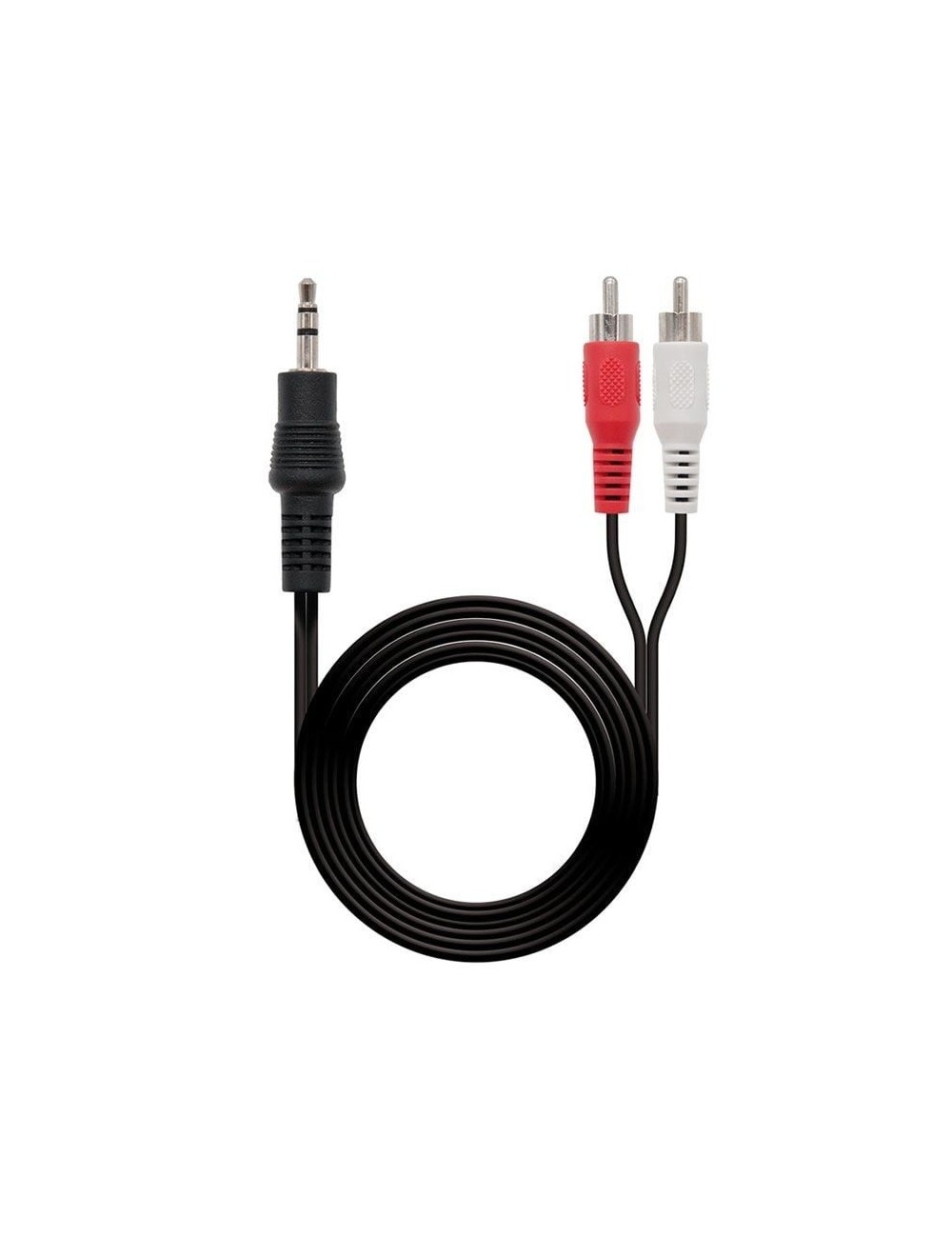 Cable Estéreo Nanocable 10.24.0310/ Jack 3.5 Macho - 2x RCA Macho/ 10m/ Negro