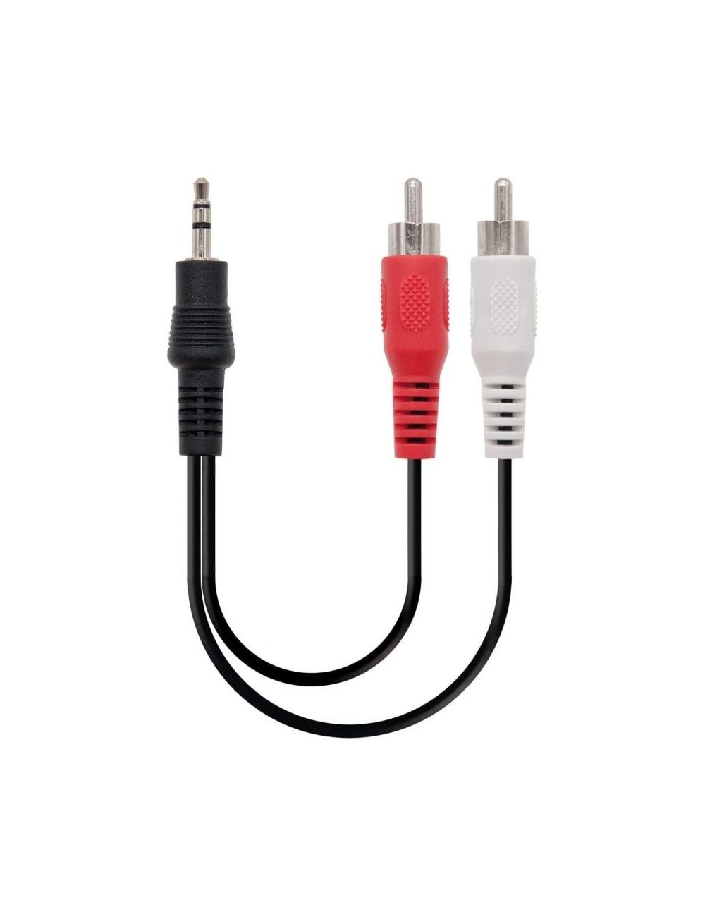 Cable Estéreo Nanocable 10.24.0310/ Jack 3.5 Macho - 2x RCA Macho/ 10m/ Negro