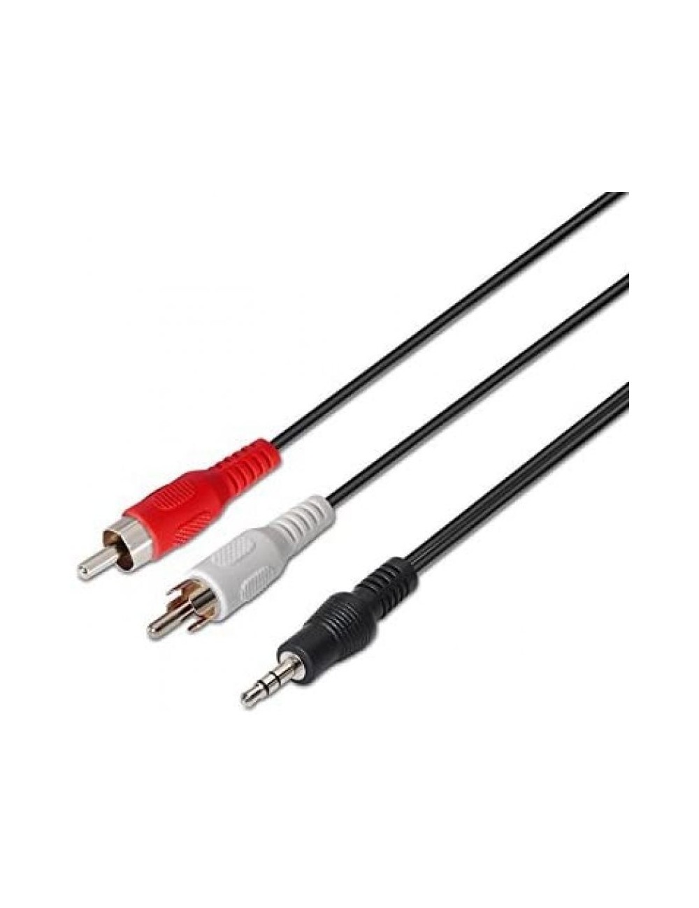 Cable Estéreo Nanocable 10.24.0310/ Jack 3.5 Macho - 2x RCA Macho/ 10m/ Negro