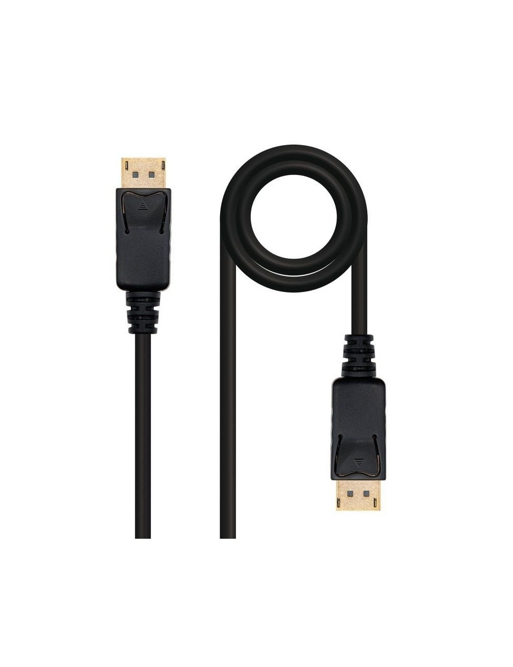 Cable DisplayPort 1.2 4K Nanocable 10.15.2300/ DisplayPort Macho - DisplayPort Macho/ 50cm/ Negro