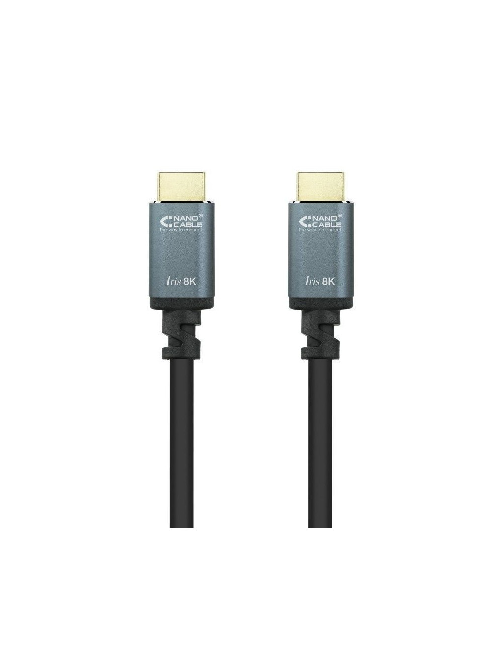 Cable HDMI 2.1 8K Nanocable 10.15.8002/ HDMI Macho - HDMI Macho/ 2m/ Negro
