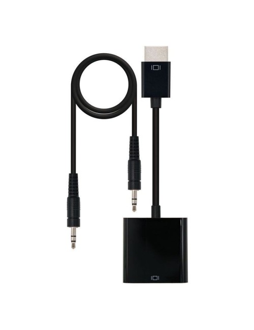 ADAPTADOR HDMI A SVGA+ADUDIO NANOCABLE(10.16.2001-BK)