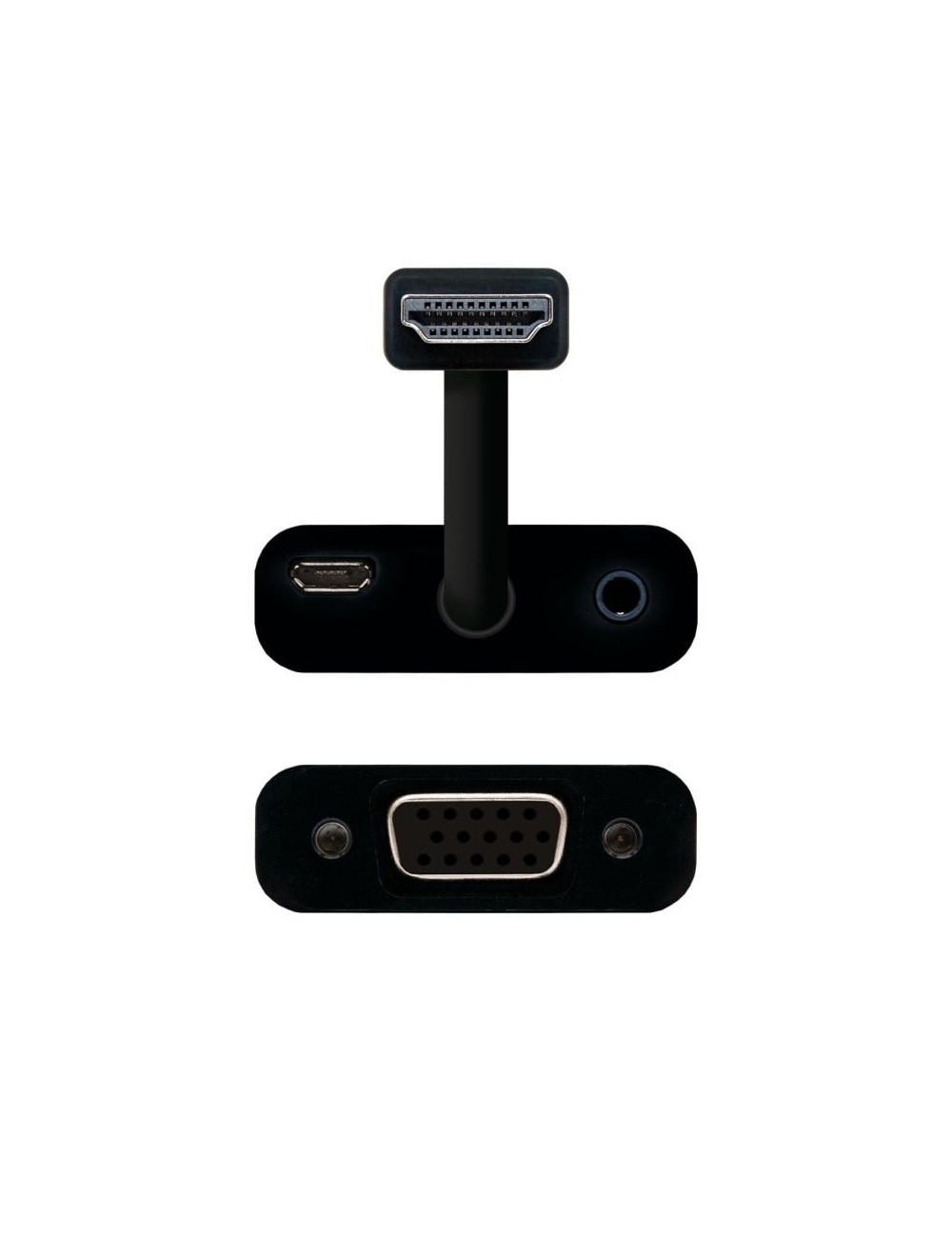 ADAPTADOR HDMI A SVGA+ADUDIO NANOCABLE(10.16.2001-BK)