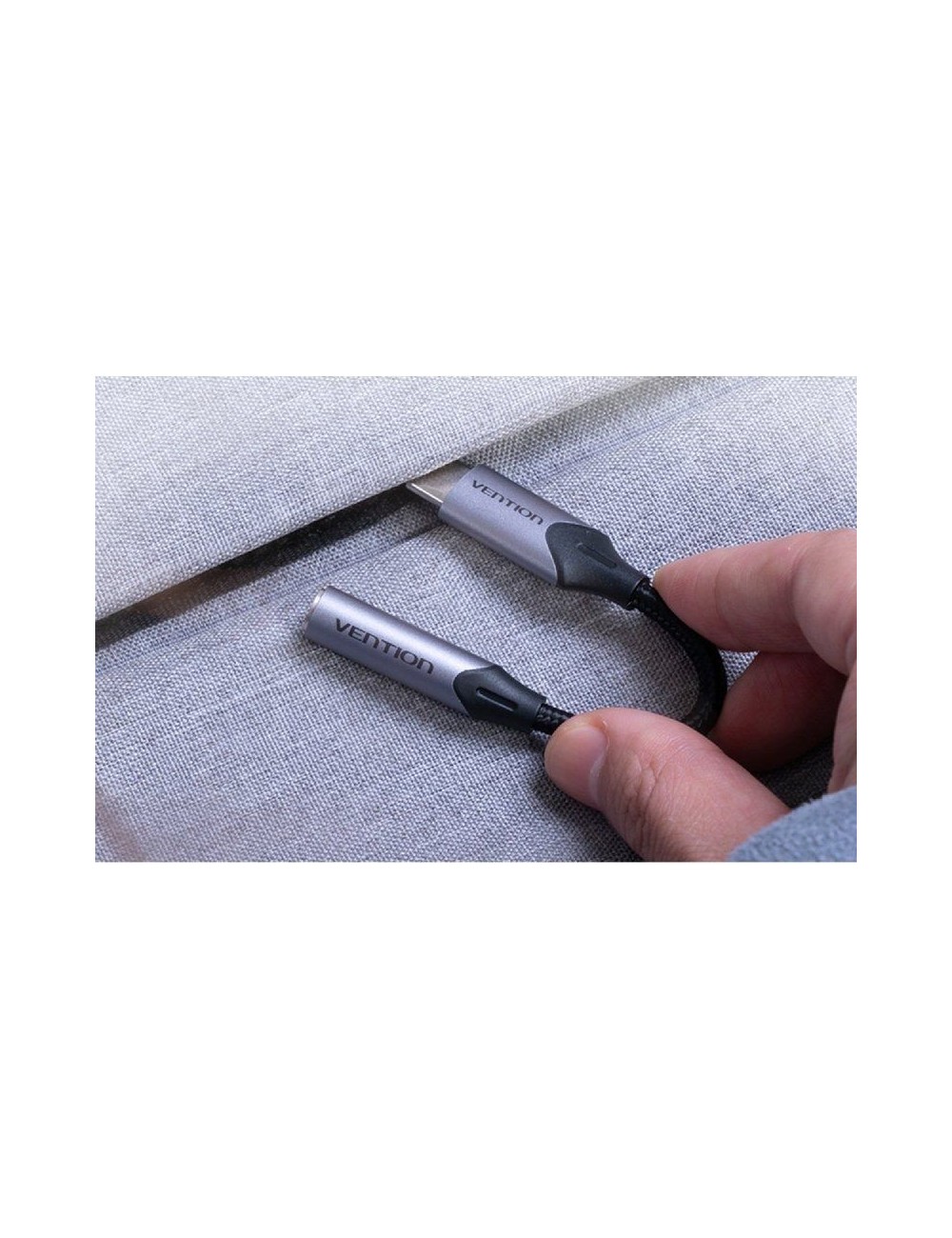 Conversor USB Tipo-C Vention BGJHA/ USB Tipo-C Macho - Jack 3.5 Hembra/ 10cm