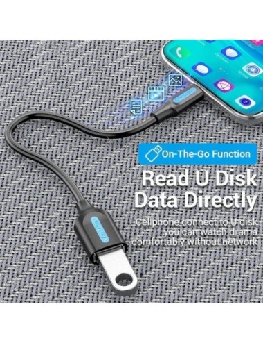 Adaptador USB 3.1 Tipo-C Vention CCVBB/ USB Tipo-C Macho - USB Hembra