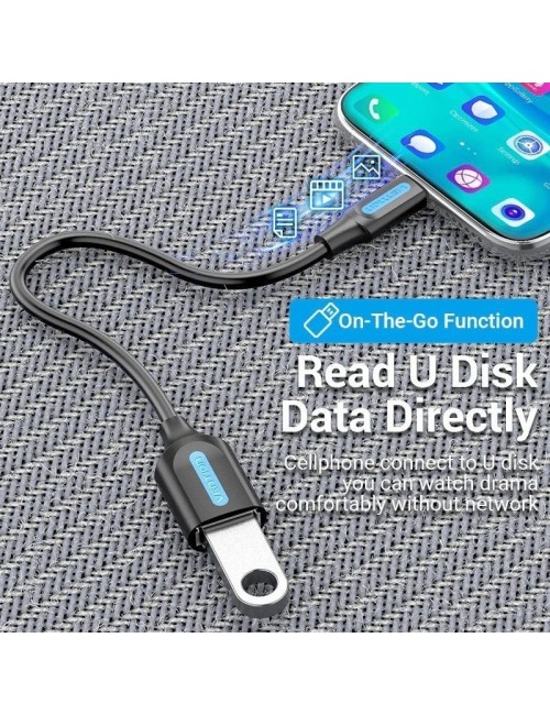 Adaptador USB 3.1 Tipo-C Vention CCVBB/ USB Tipo-C Macho - USB Hembra