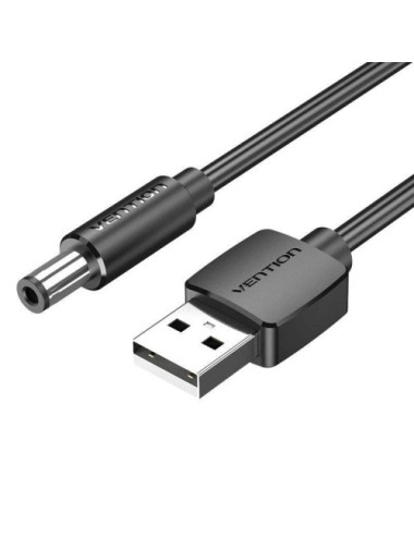 Cable Alimentación Vention CEXBG/ USB Macho - DC 3.5mm Macho/ 1.5m/ Negro