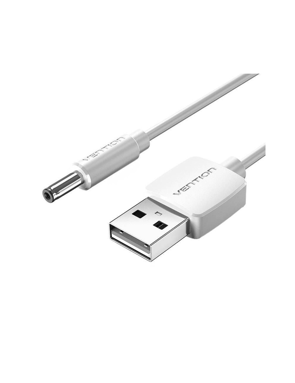 Cable Alimentación Vention CEXWF/ USB Macho - DC 3.5mm Macho/ 1m/ Blanco