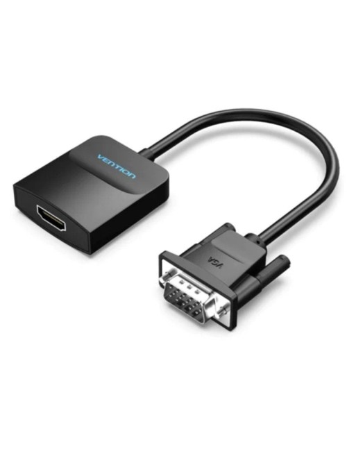 Conversor Vention ACNBB/ VGA Macho - HDMI Hembra/ 15cm/ Negro