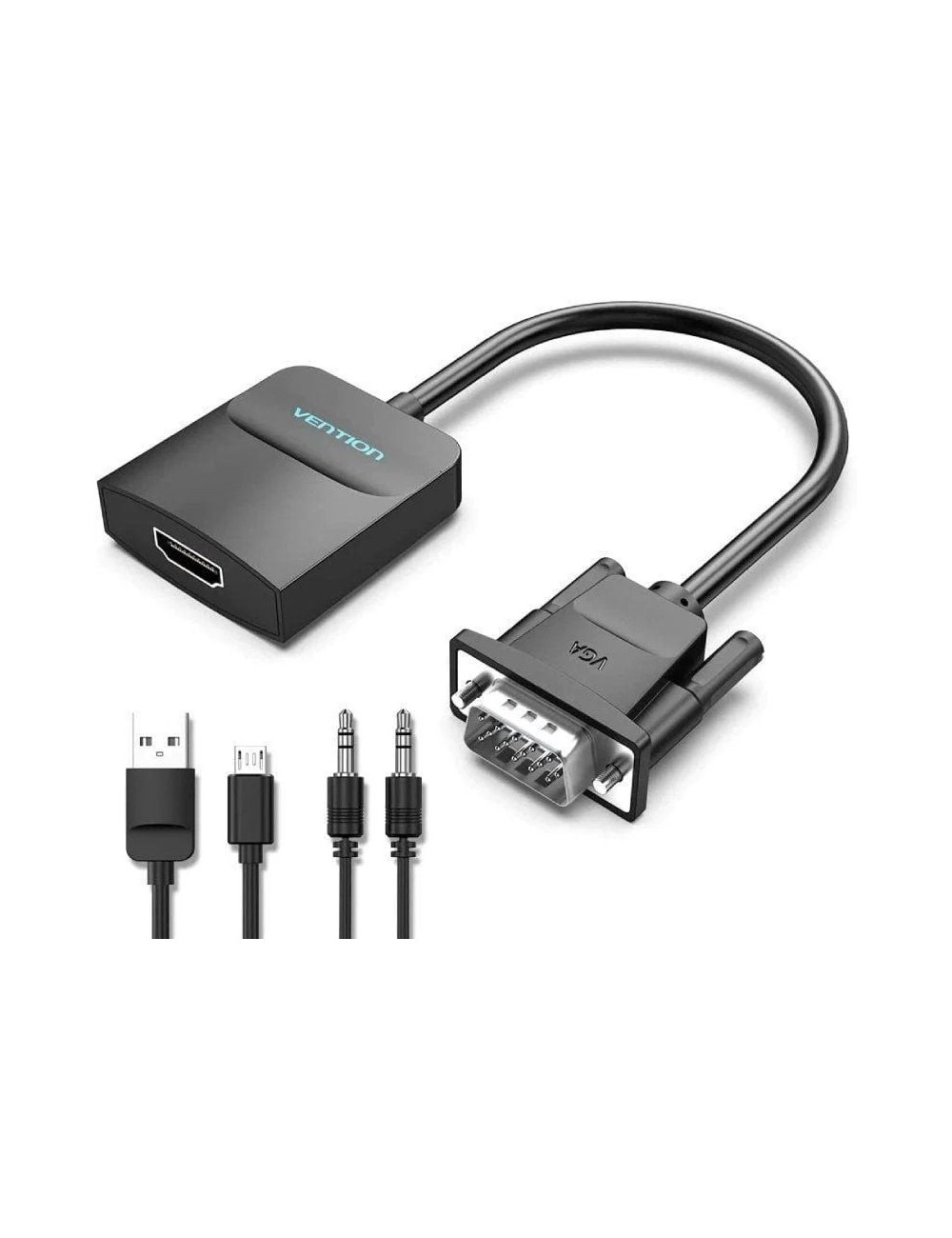 Cable Conversor Vention ACNBD/ VGA Macho - HDMI Hembra/ 50cm/ Negro