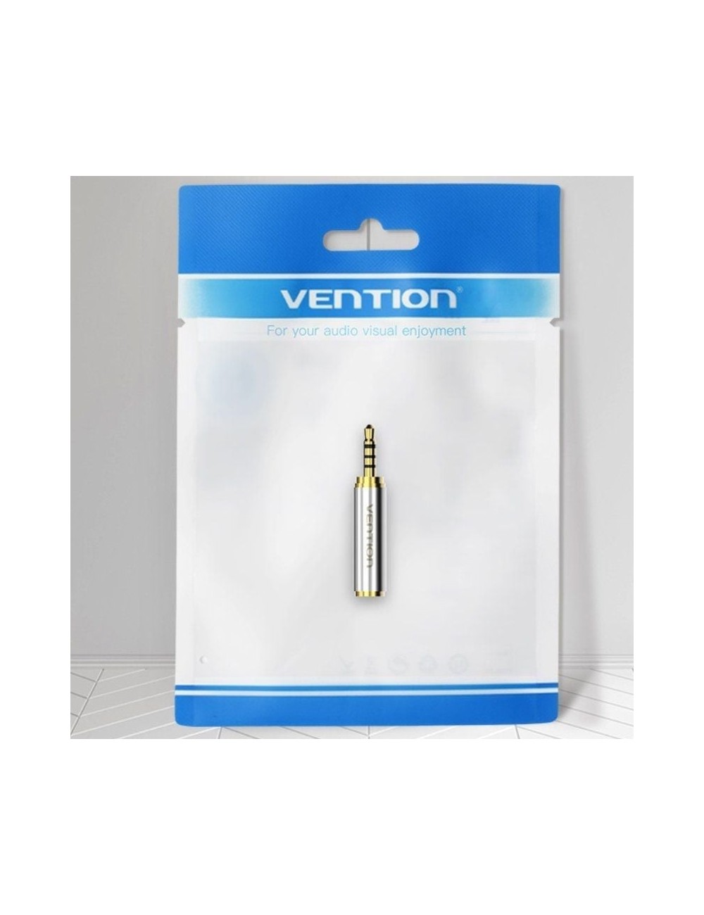 Adaptador Jack Vention VAB-S02/ Jack 2.5 Macho - Jack 3.5 Hembra/ Plata