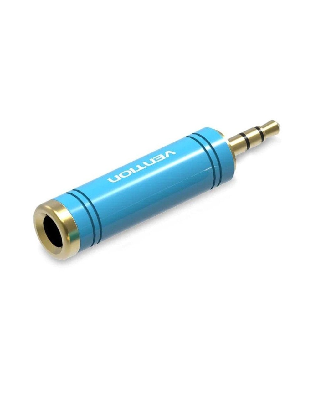 Adaptador Jack Vention VAB-S04-L/ Jack 3.5 Macho - Jack 6.5 Hembra/ Azul