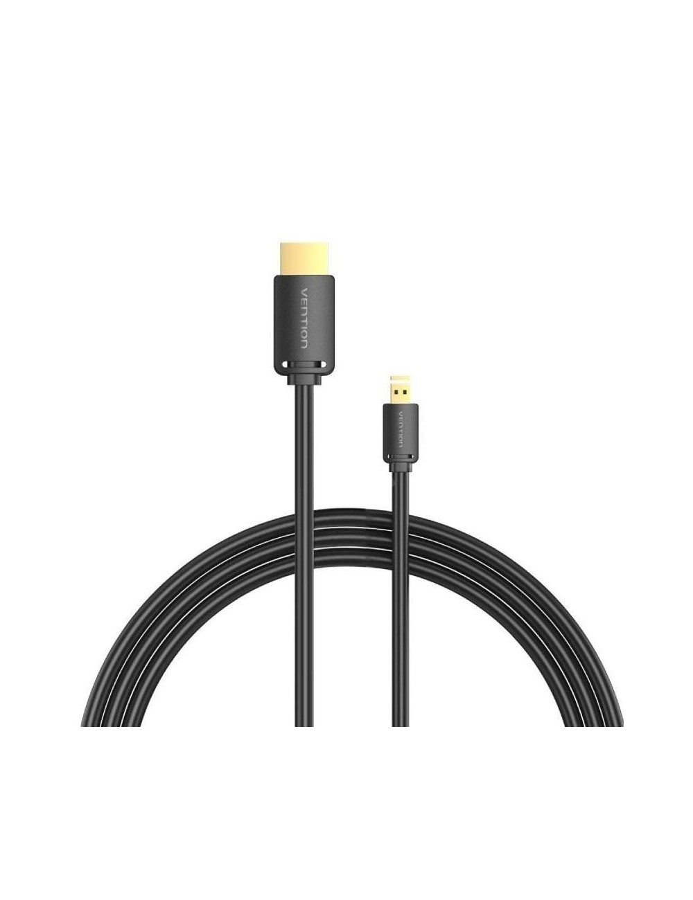Cable Micro HDMI 2.0 4K Vention AGIBH/ HDMI Macho - Micro HDMI Macho/ 2m/ Negro