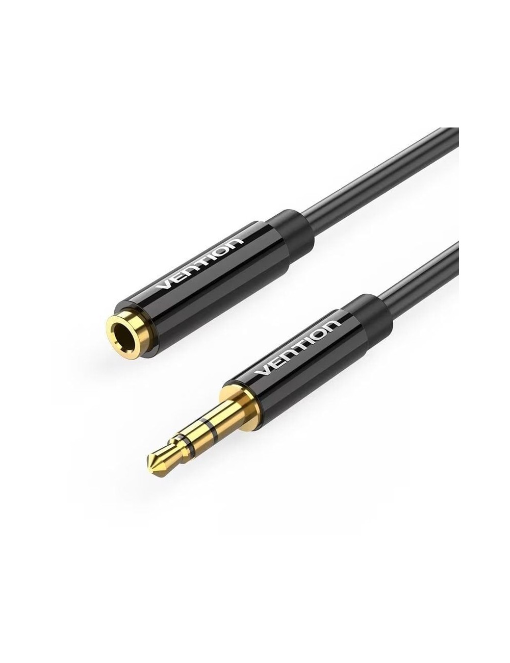 Cable Estéreo Vention BBZBF/ Jack 3.5 Macho - Jack 3.5 Hembra/ 1m/ Negro