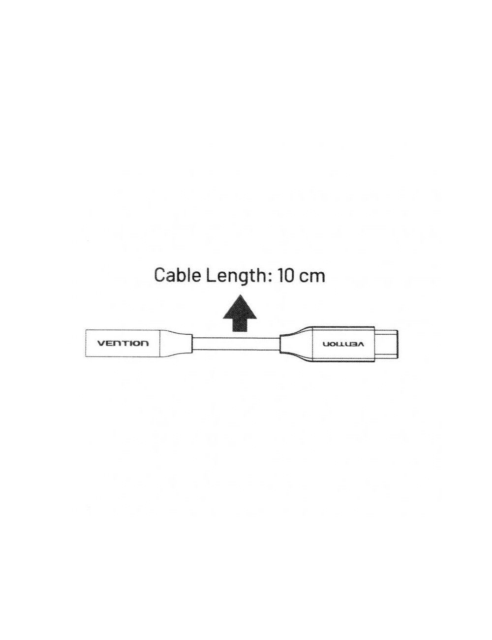 Conversor Vention BIHBA/ Jack 3.5 Hembra - USB Tipo-C Macho/ 10cm/ Negro