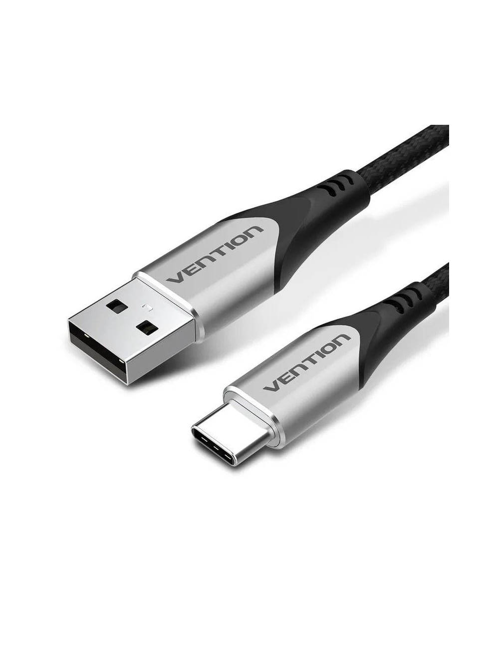 Cable USB 2.0 Tipo-C Vention CODHD/ USB Tipo-C Macho - USB Macho/ 480Mbps/ 50cm/ Gris