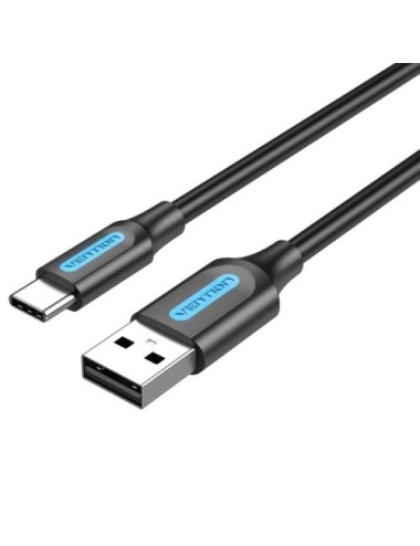 Cable USB 2.0 Tipo-C Vention COKBH/ USB Macho - USB Tipo-C Macho/ 480Mbps/ 2m/ Gris