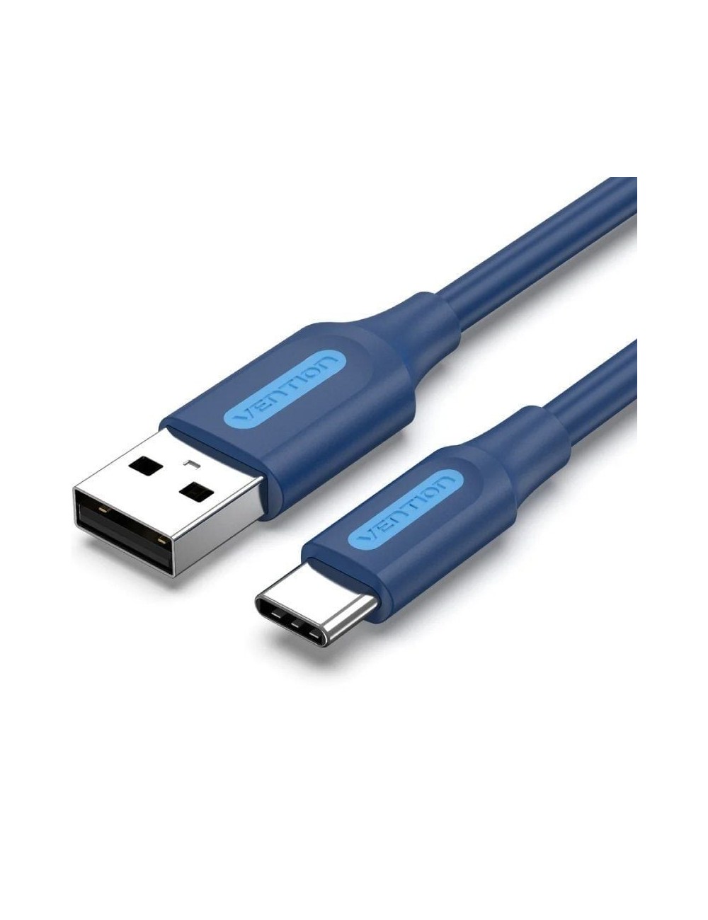 Cable USB 2.0 Tipo-C Vention COKLF/ USB Tipo-C Macho - USB Macho/ 480Mbps/ 1m/ Azul